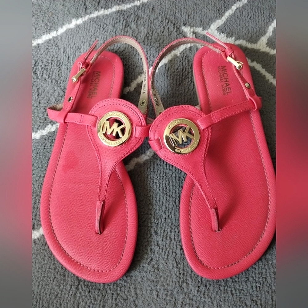 Michael Kors EUC Orange Sandals - Picture 6 of 15